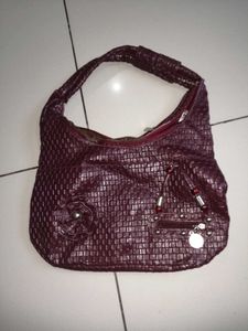 Stylish Textured Hobo Bag