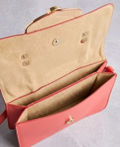 Chic Red Floral Crossbody Bag