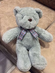 Cute Grey Teddy Bear Plush Toy