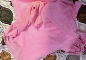Sheer Pink Bow Detail Top