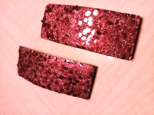 Sparkling dark Rosy hair clip.