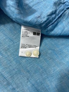 Men's Blue Linen Blend Shirt