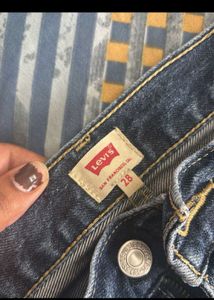 Levi's blue straight fit denim