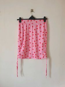 Candy hearts Mini Ruched skirt