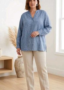 Blue Linen Shirt from Cottonworld
