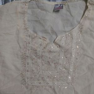 Thread Work Cotton Top(Women's)