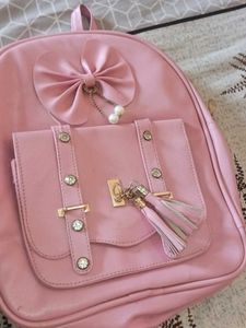 Cute Pink Bow Backpack