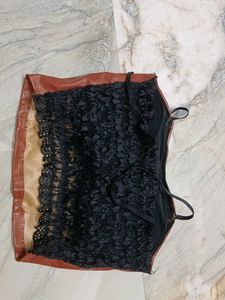 Brown Faux Leather Backpack