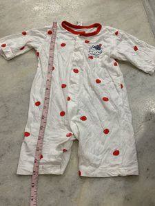 Cute Polka Dot Baby Romper