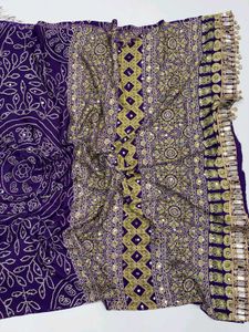 Designer Embroidered Silk Saree