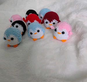 Cute Crochet Penguin keychain