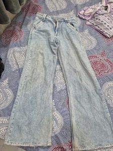 Light Wash Wide Leg Jeans