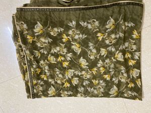 Elegant Floral Print Saree