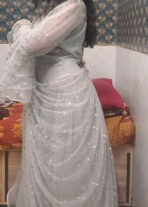Ice Blue Designer Gown