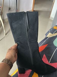 Black Knee High Boots