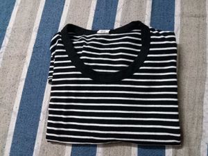 Classic Black & White Striped T-Shirt
