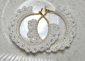 Boho Crochet Hoop Earrings