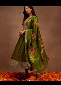 Regal Olive Green Anarkali