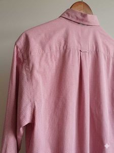 100 % Cotton Pink Gingham Classic | Relaxed-Fit Ch