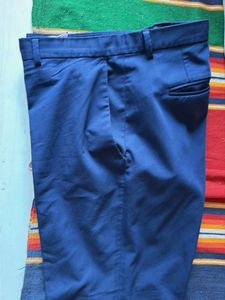 Zara Men's Navy Blue Trousers