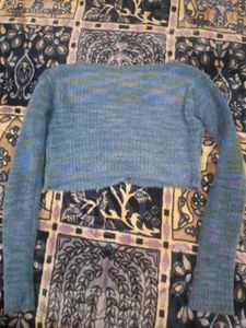 Cropped Knit Cardigan