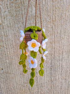 Crochet Flower Plant Hanger