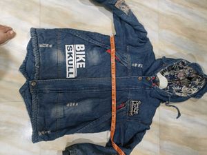 Boys' Denim Hooded Jacket