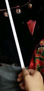 maroon n black sherwani