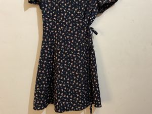 Floral Print Wrap Dress