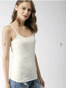 Mast & Harbour Basic White Camisole Top