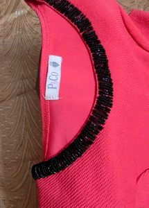 Chic Pink Sleeveless Fit and Flare Dress