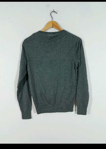 Classic Gray V-Neck Sweater