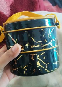 Retro Two-Tiered Lunch Box