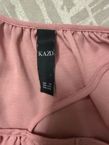 Dusty Pink Cold Shoulder Top