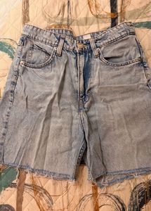 Light Wash Denim Cutoff Shorts