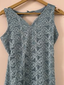 Elegant Teal Kurta Set Chikankari work