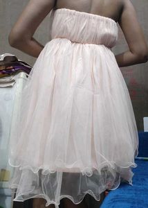Elegant Strapless Tulle Dress