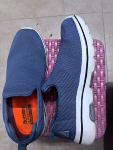 Blue Action Memory Foam Slip-On Shoes