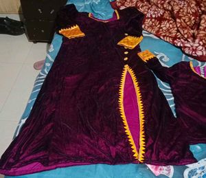 Velvet Salwar Kameez Set
