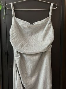 Shimmering Silver Party Dress