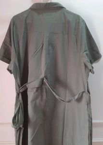 SALE!!Olive Green Button-Up Denim one piece