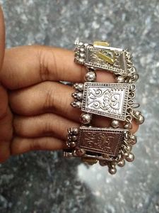 Boho Silver Tone Bracelet