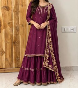 Elegant Silk Kurta Set with Dupatta