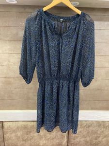 UNIQLO Printed Sheer Dress