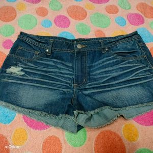 15)  Blue Trendy Shorts
