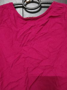Dark Pink Ethnic Top