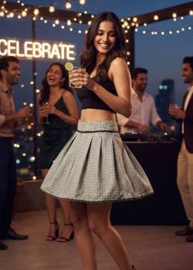 Chic Pleated Mini Skirt