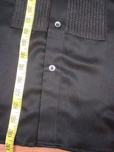 Men's Black Designer Party Shirt
