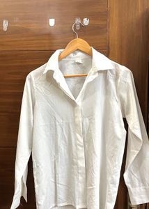 Classic White Button-Up Shirt