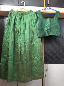Green Silk Lehenga Choli Set💚💚